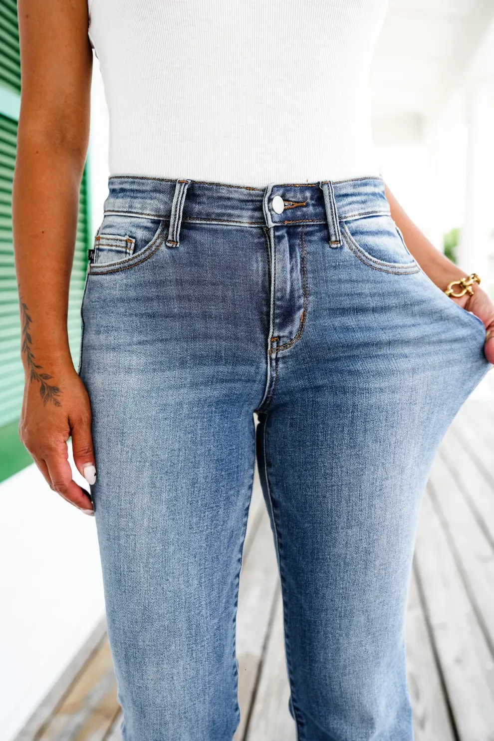 Last day 49% OFF - Holy Grail Tummy Control Bootcut Jeans