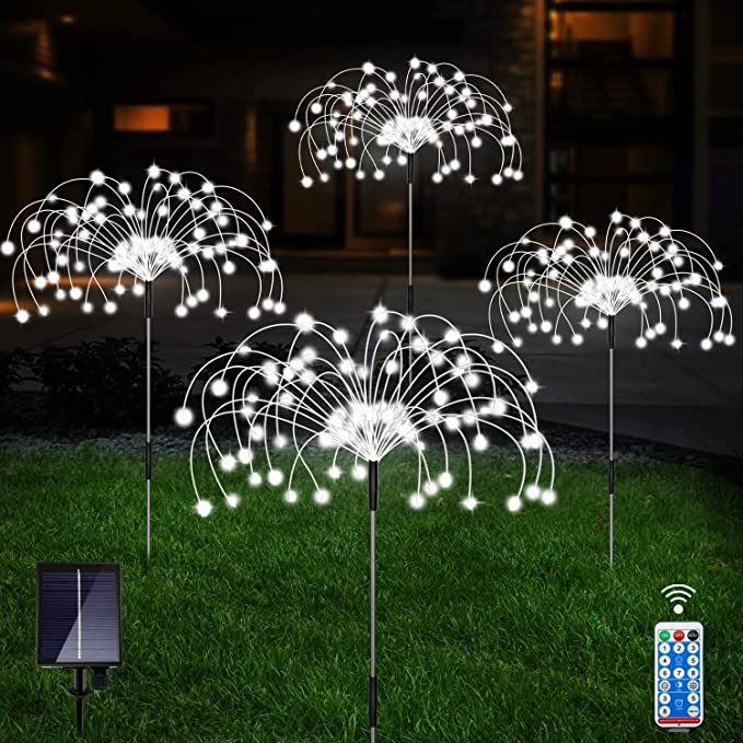 Last Day 70% OFF - Waterproof Solar Garden Fireworks Lamp