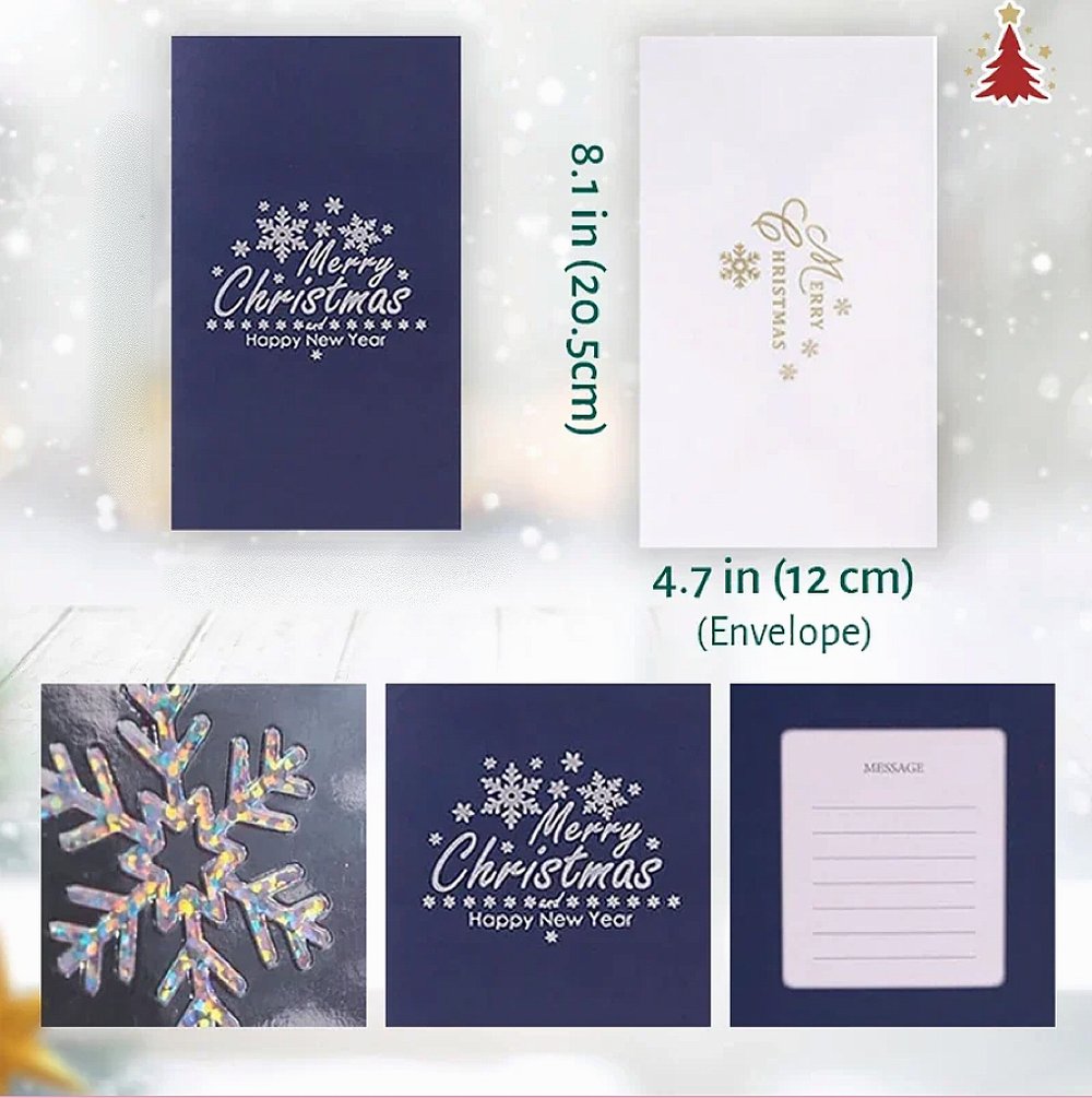 Last Day 75% OFF - 3D Christmas Handmade Cards