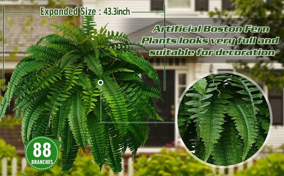 Last Day 75% OFF - UV Resistant Lifelike Artificial Boston Fern