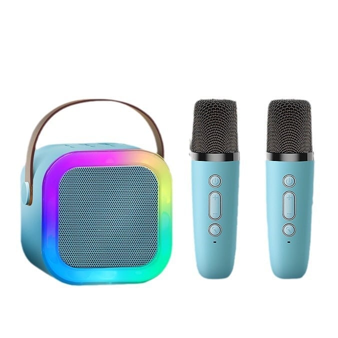 LAST DAY SALE 49% OFF - Mini Karaoke Machine with Wireless Microphones