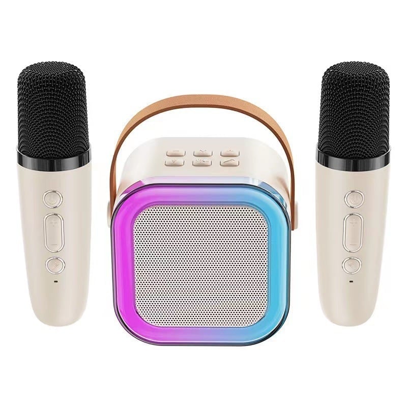 LAST DAY SALE 49% OFF - Mini Karaoke Machine with Wireless Microphones