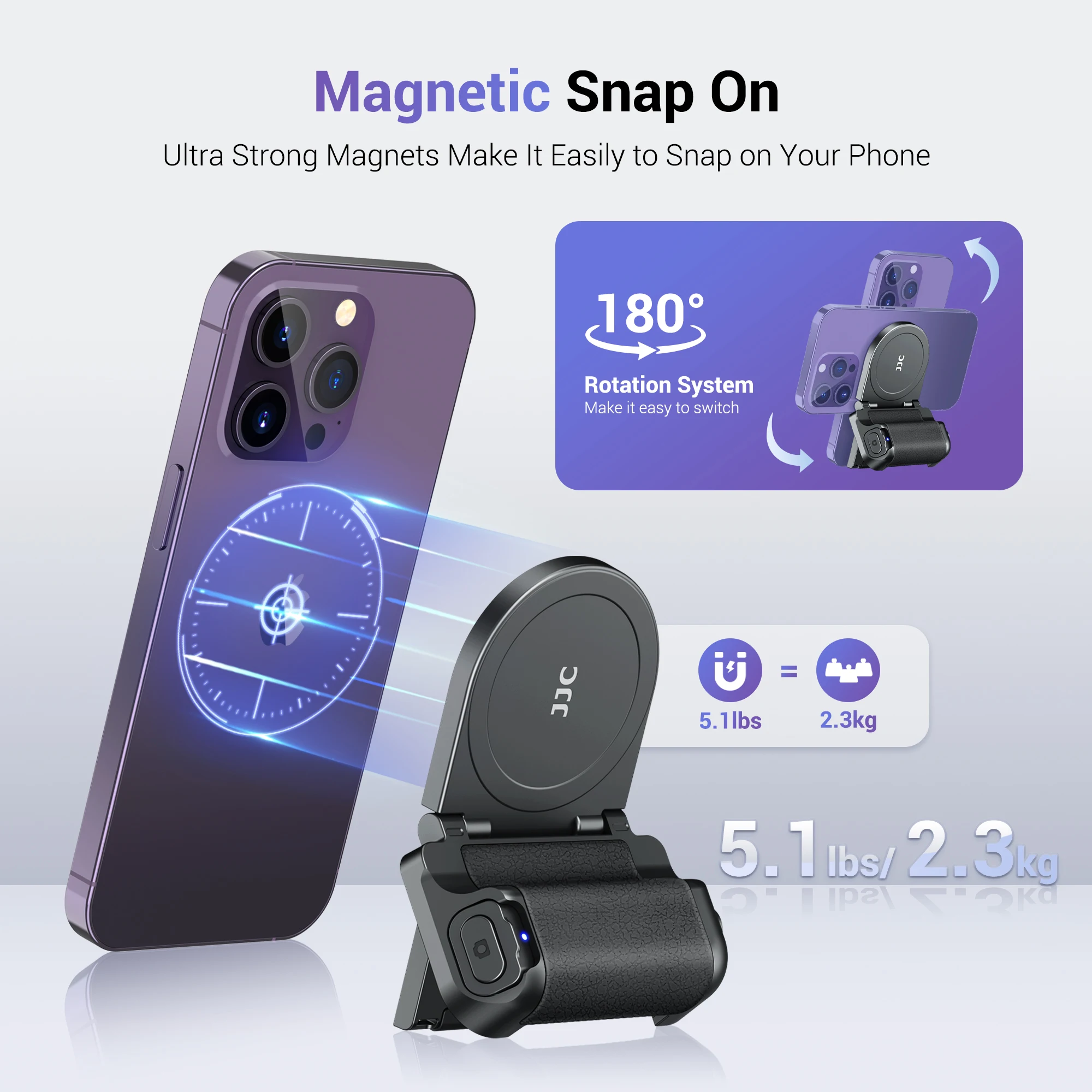 MagGrip Vlogger Pro – Works on all smartphones