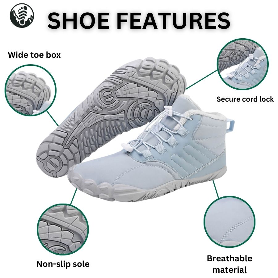 Non-slip & waterproof winter barefoot shoe (Unisex).