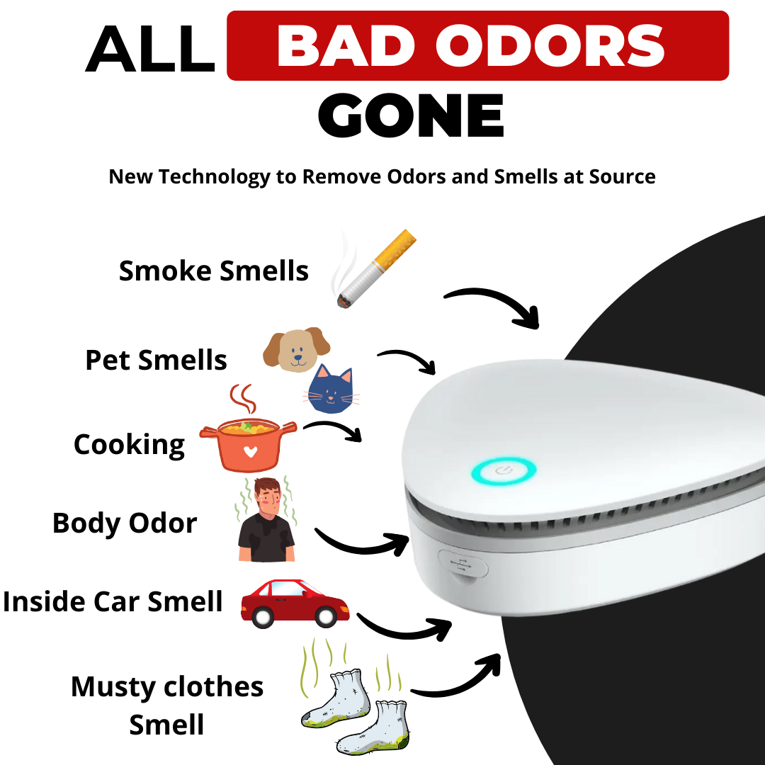 Odor Remover Machine - Remove Smoke and Pet Smells in Your Home and Car