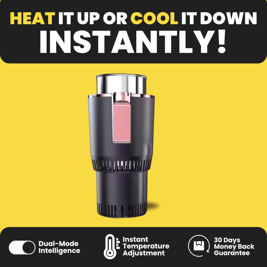 Smart Car Cup Holder – Instant Heating & Cooling