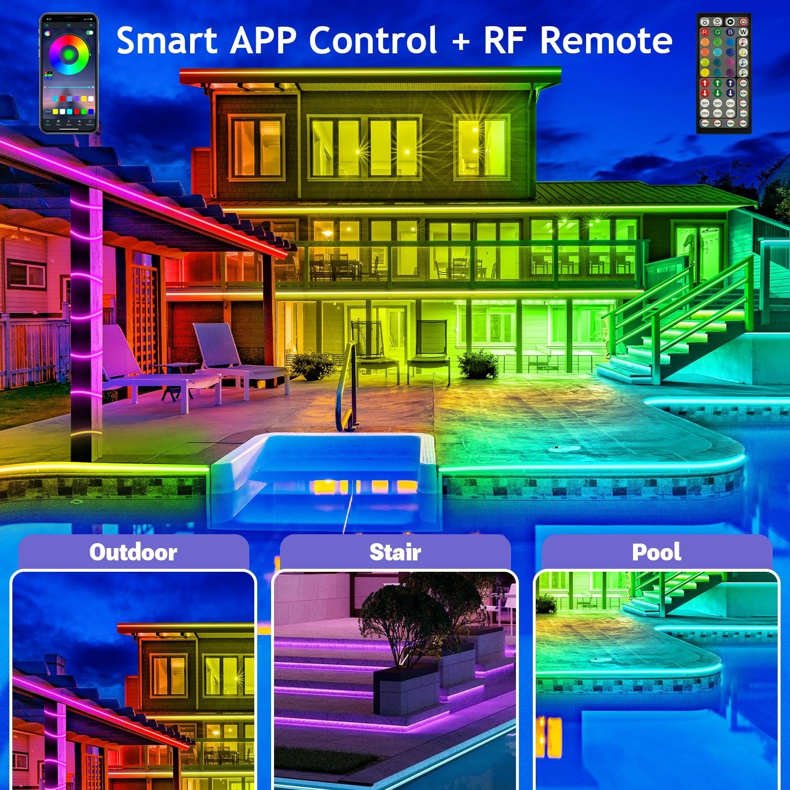 Smart Rainbow LED Permanent Outdoor Light – Smartlight