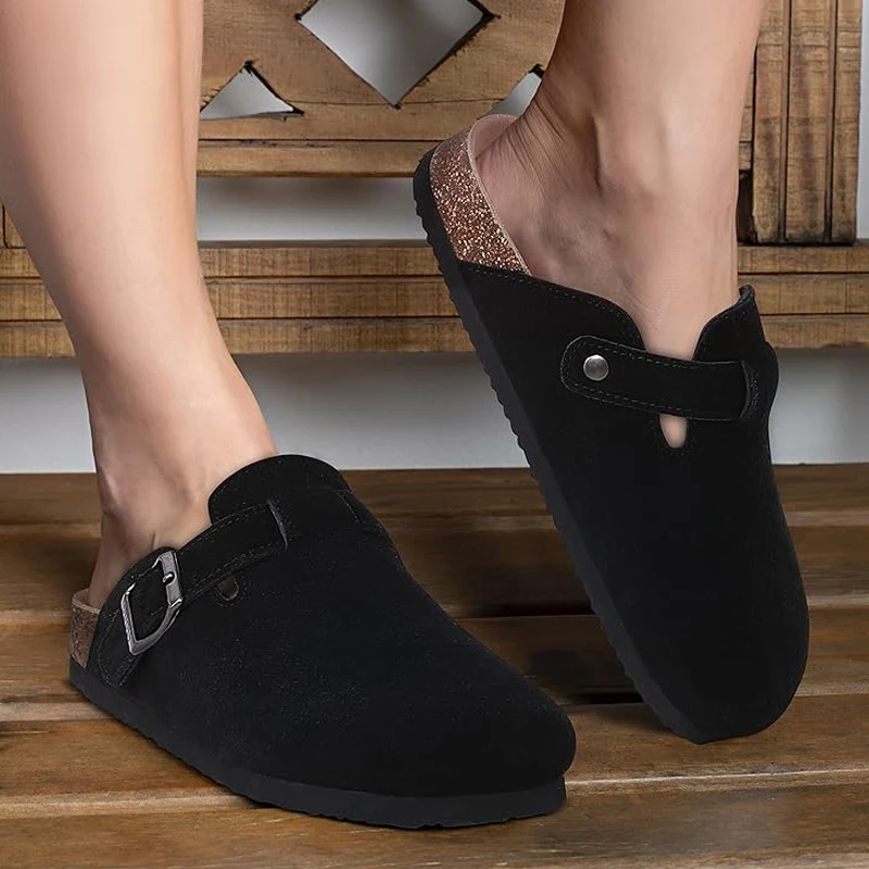 Suede Clogs