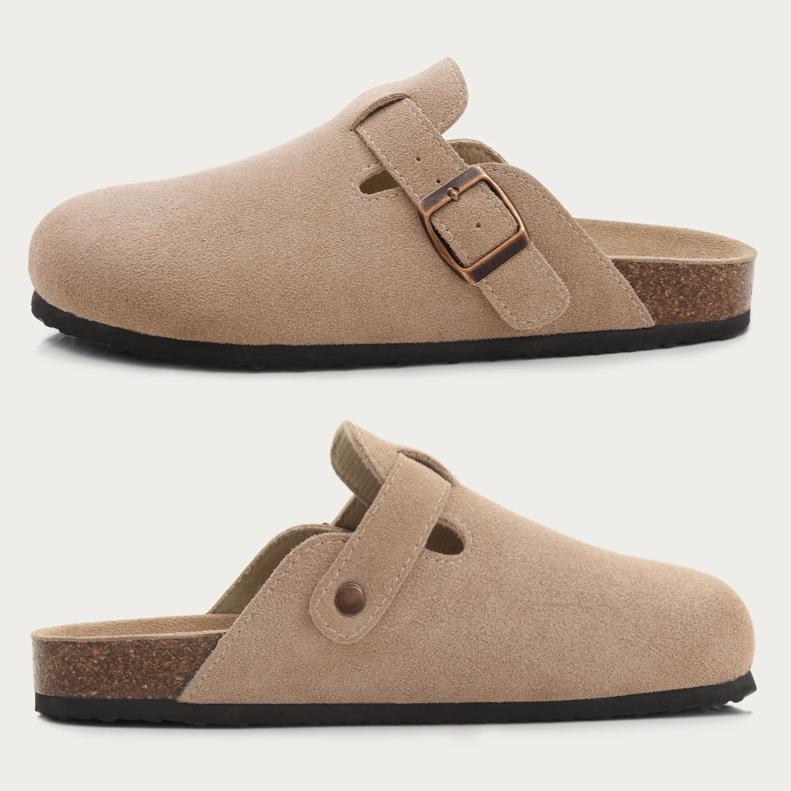 Suede Clogs