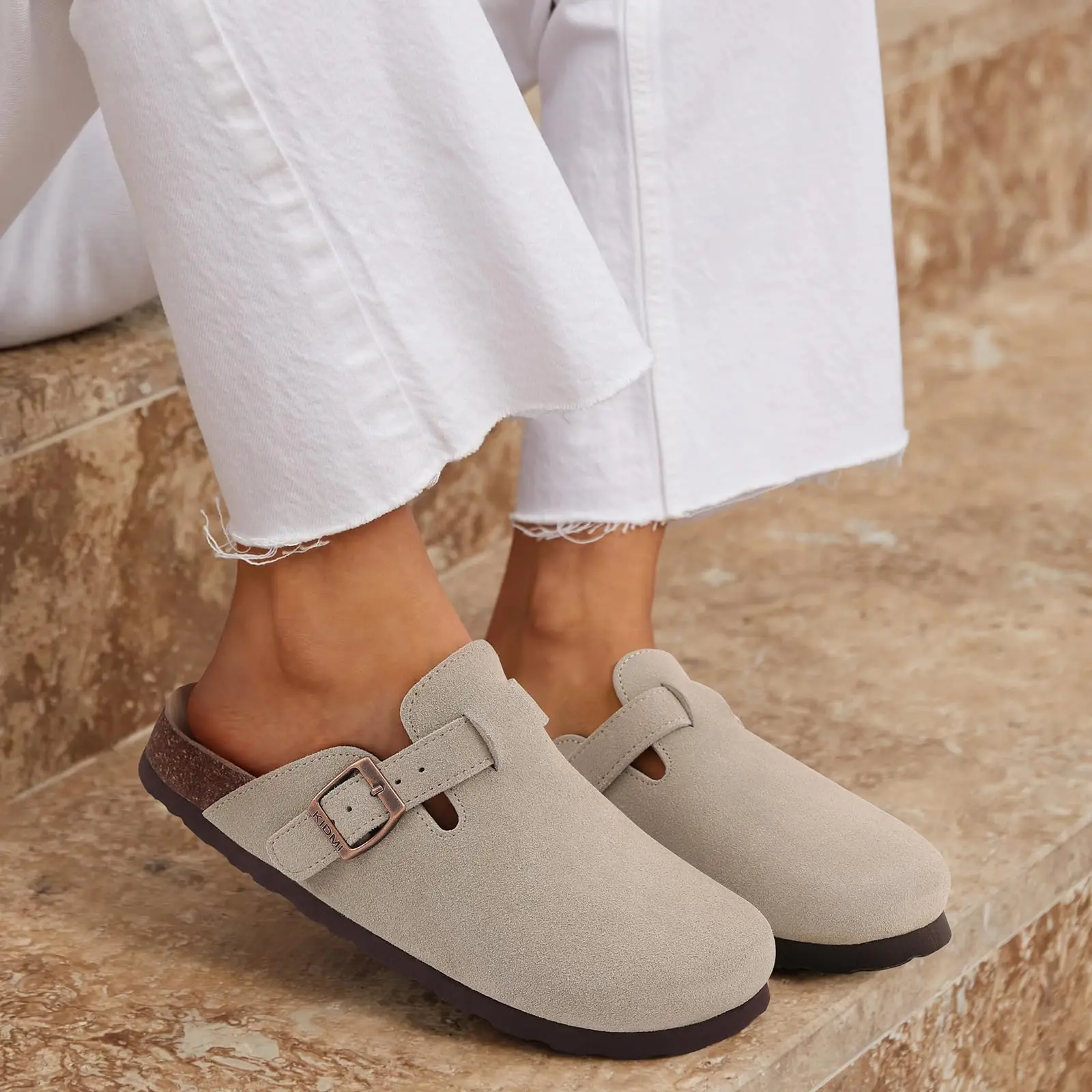 Suede Clogs