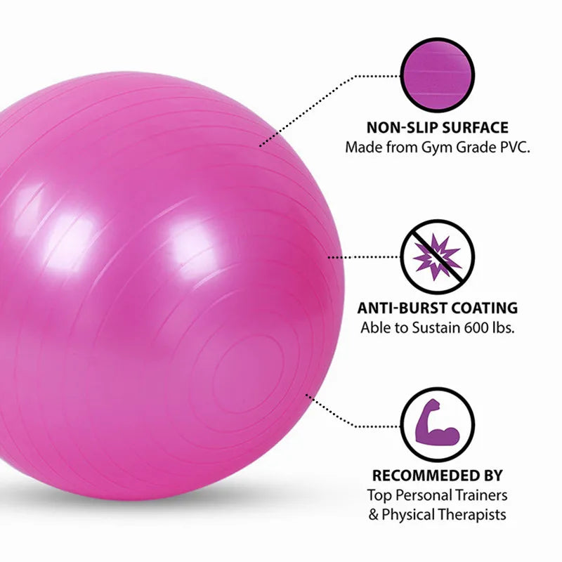 Thickened PVC Yoga Fitness Ball