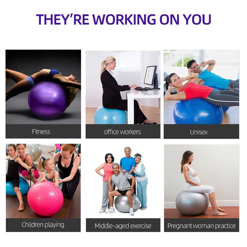 Thickened PVC Yoga Fitness Ball