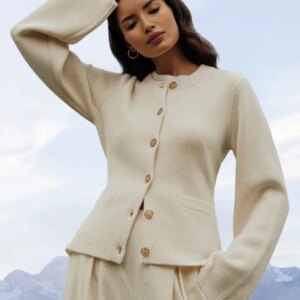 Ultra-Soft Cashmere Button Cardigan