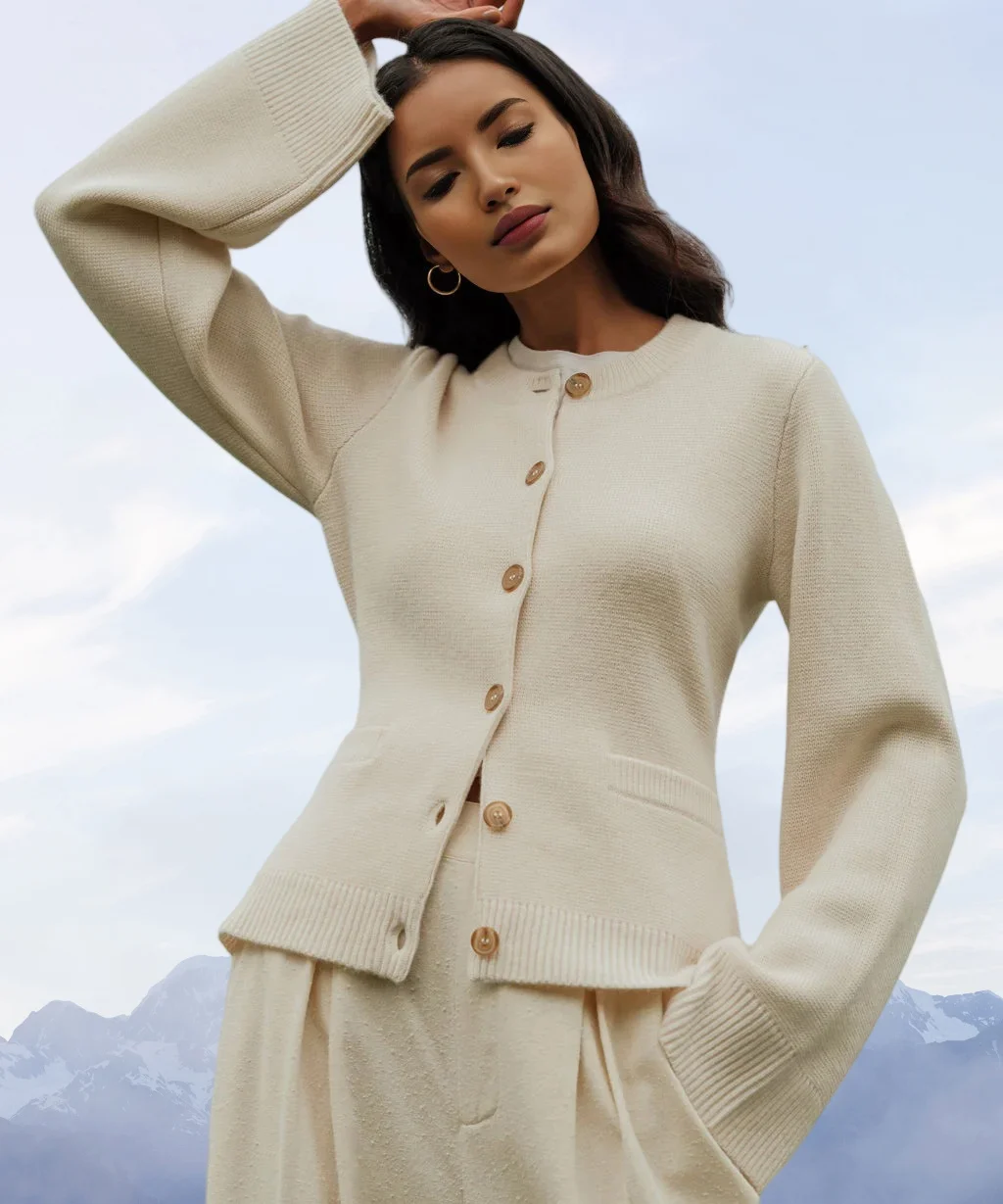 Ultra-Soft Cashmere Button Cardigan