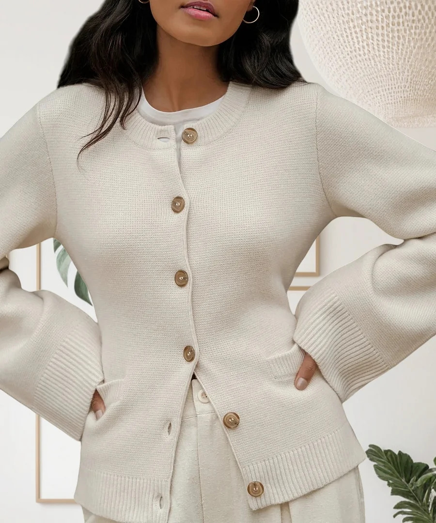 Ultra-Soft Cashmere Button Cardigan