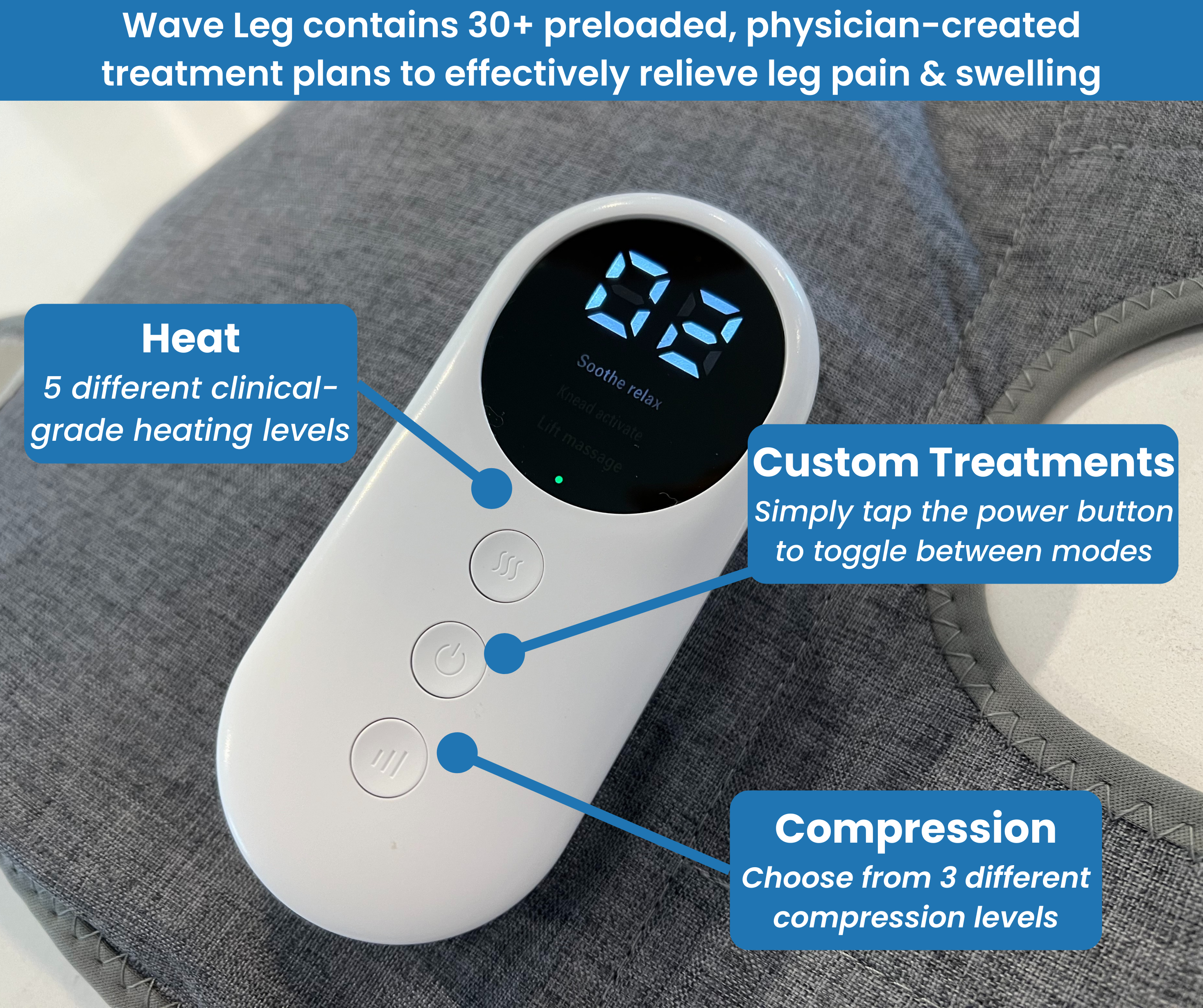 Wave Leg Therapy 3-in-1 Massager