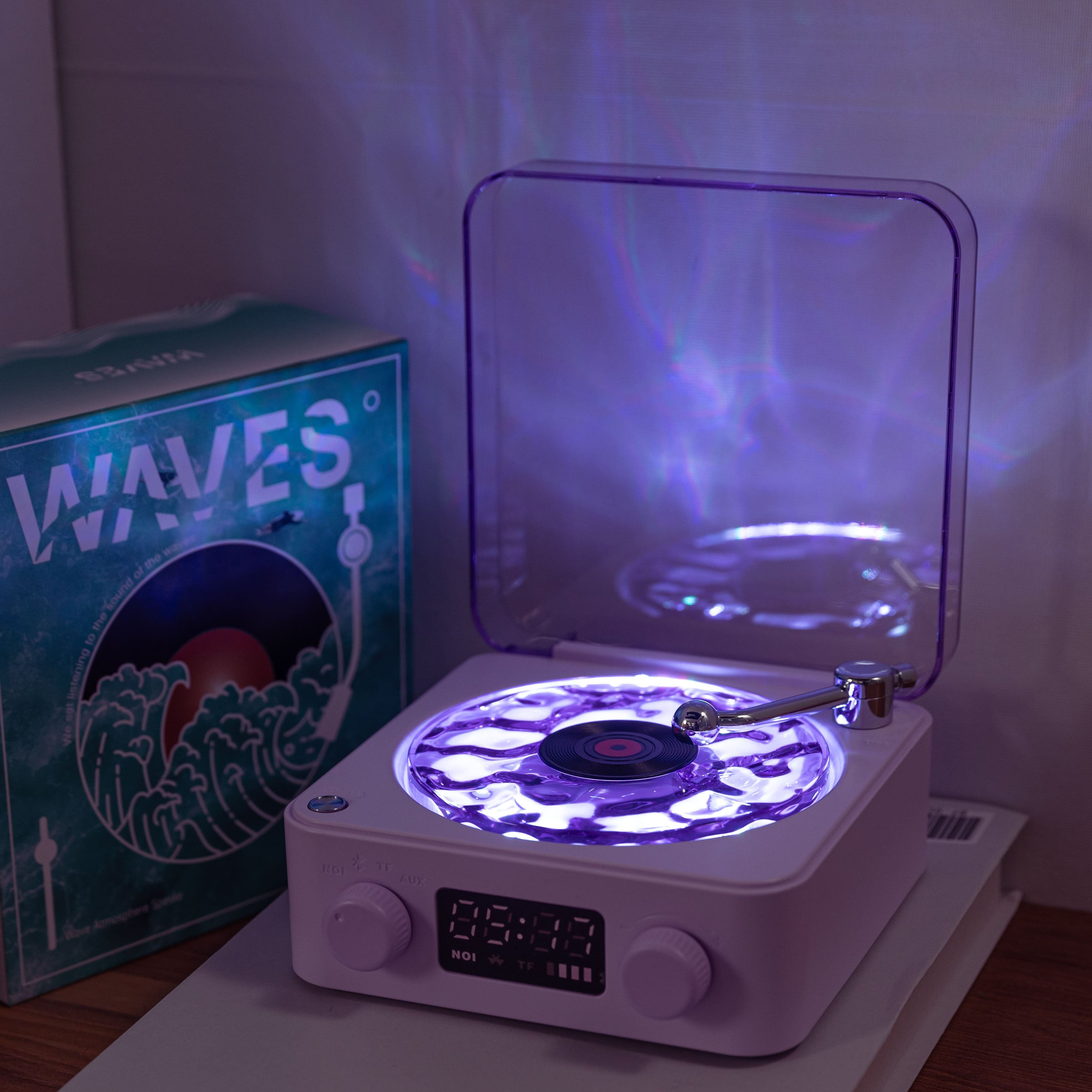 Waves Retro Bluetooth Vinyl Record Player