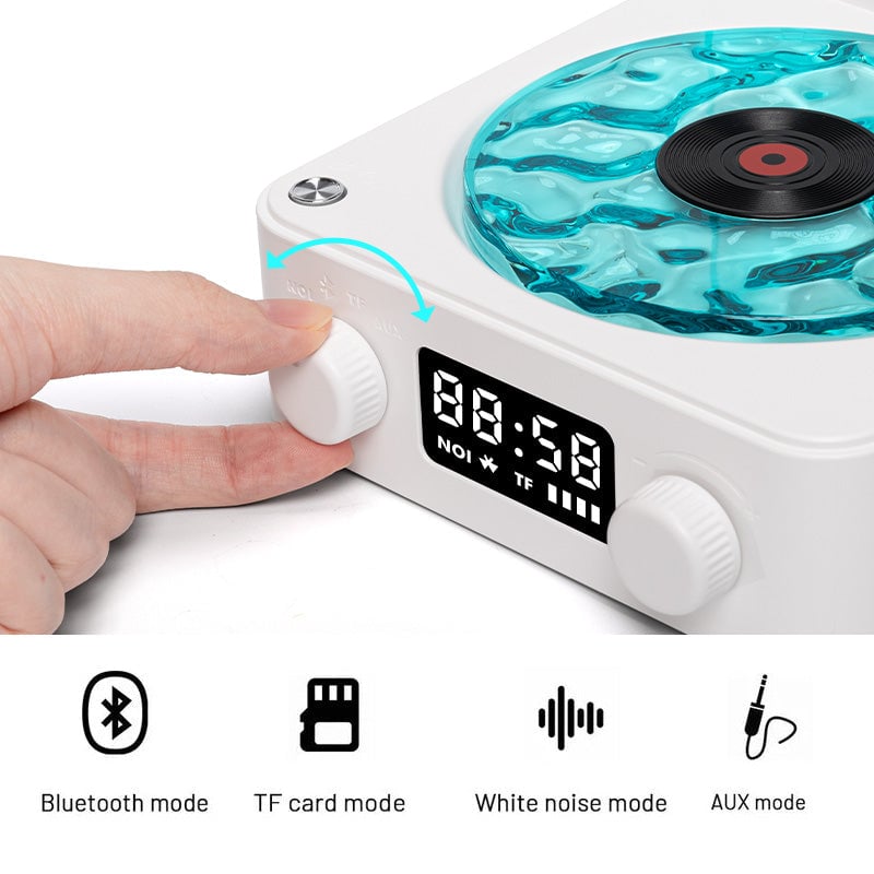 Waves Retro Bluetooth Vinyl Record Player