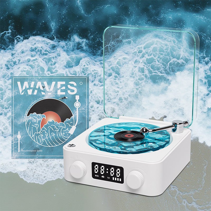 Waves Retro Bluetooth Vinyl Record Player