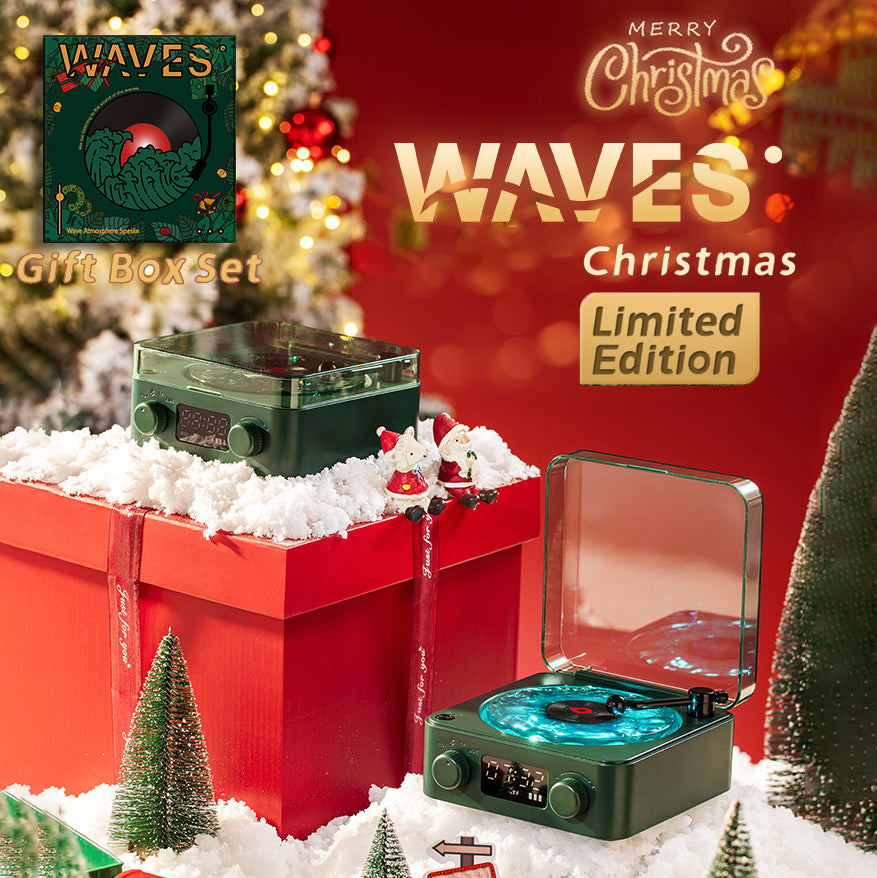 Waves Retro Bluetooth Vinyl Record Player