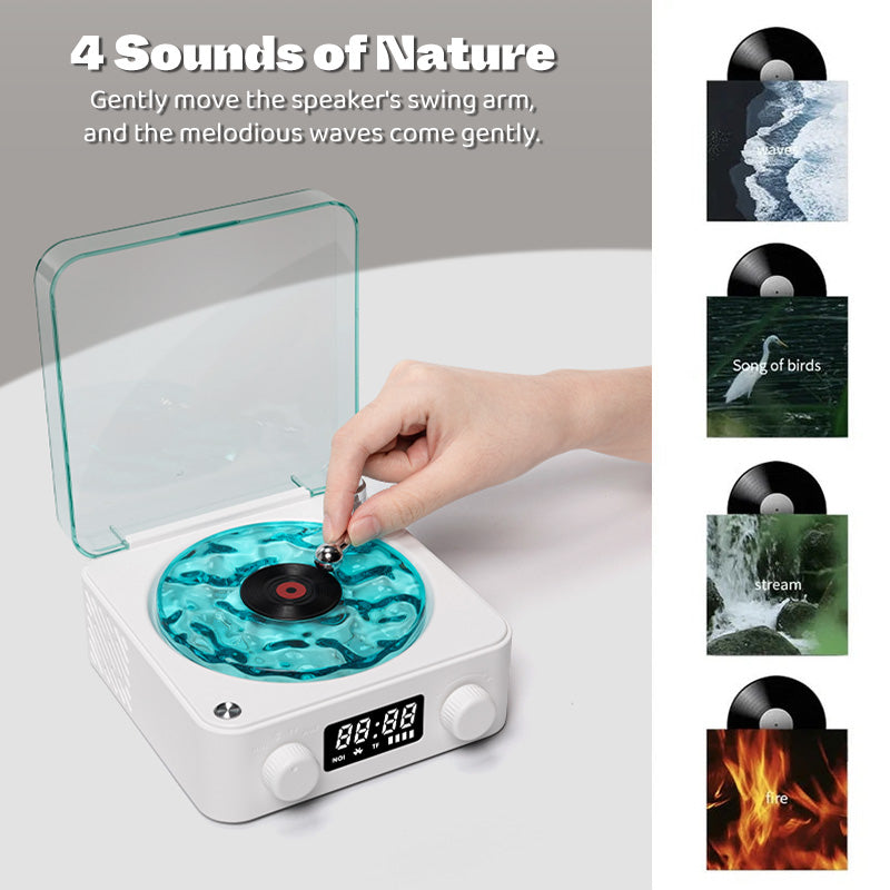 Waves Retro Bluetooth Vinyl Record Player