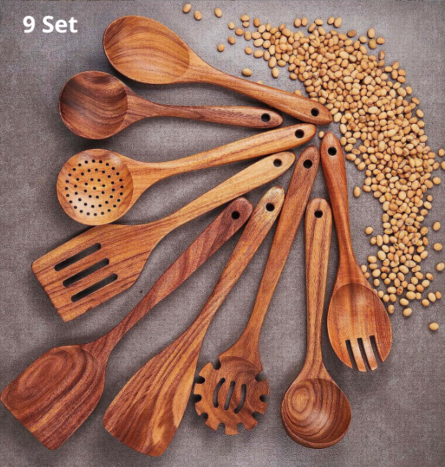 Wooden Teak Utensil Set