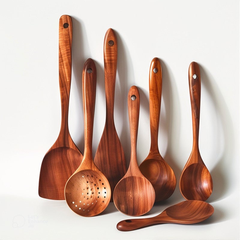 Wooden Teak Utensil Set