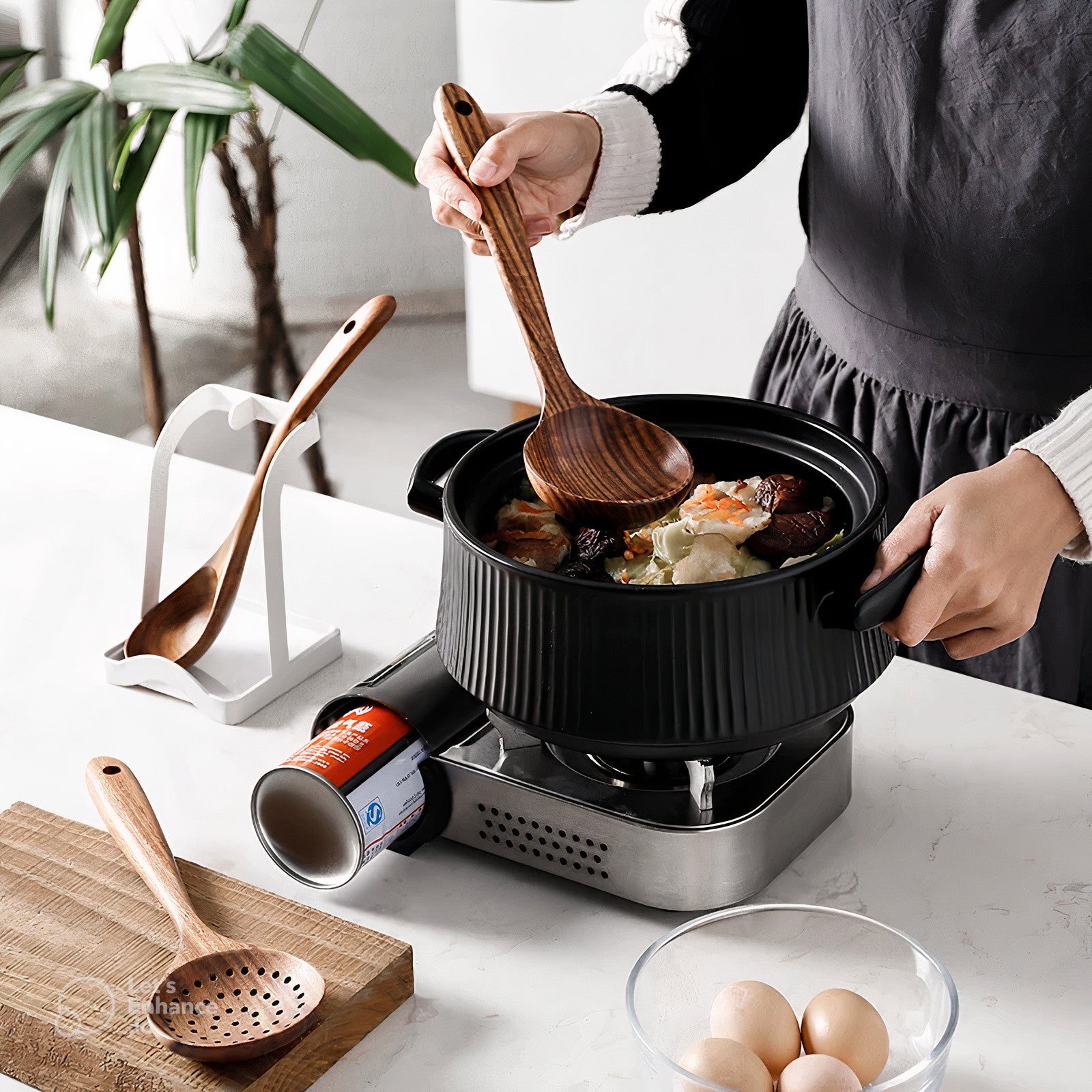 Wooden Teak Utensil Set